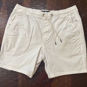 Hollister Cream Drawstring Shorts